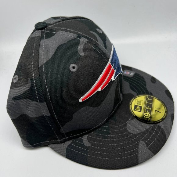 New England Patriots NFL 7 1/4 59Fifty‎ New Era Hat Fitted Cap New Men - Picture 2 of 7